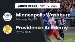 Recap: Minneapolis Washburn  vs. Providence Academy 2020