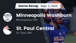 Recap: Minneapolis Washburn  vs. St. Paul Central  2022