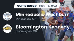 Recap: Minneapolis Washburn  vs. Bloomington Kennedy  2022