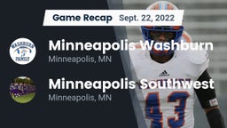 Recap: Minneapolis Washburn  vs. Minneapolis Southwest  2022