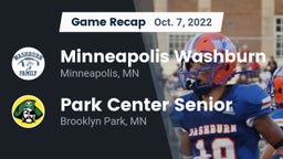 Recap: Minneapolis Washburn  vs. Park Center Senior  2022