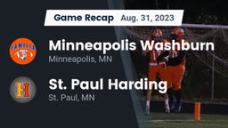 Recap: Minneapolis Washburn  vs. St. Paul Harding  2023