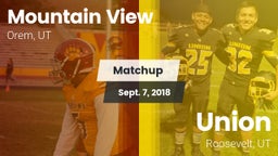 Matchup: Mountain View vs. Union  2018