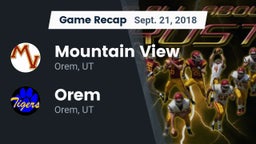 Recap: Mountain View  vs. Orem  2018