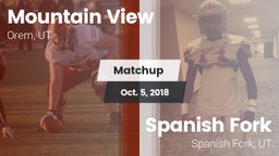 Matchup: Mountain View vs. Spanish Fork  2018