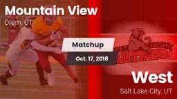 Matchup: Mountain View vs. West  2018