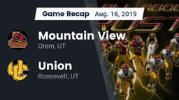 Recap: Mountain View  vs. Union  2019