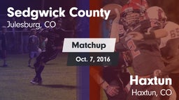 Matchup: Sedgwick County vs. Haxtun  2016