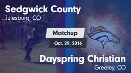 Matchup: Sedgwick County vs. Dayspring Christian  2016