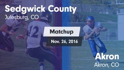 Matchup: Sedgwick County vs. Akron  2016