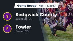 Recap: Sedgwick County  vs. Fowler  2017