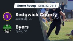 Recap: Sedgwick County  vs. Byers  2018