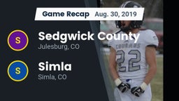 Recap: Sedgwick County  vs. Simla  2019