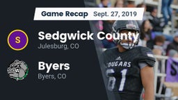 Recap: Sedgwick County  vs. Byers  2019