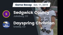Recap: Sedgwick County  vs. Dayspring Christian  2019