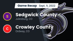 Recap: Sedgwick County  vs. Crowley County  2022