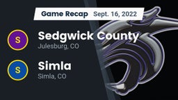 Recap: Sedgwick County  vs. Simla  2022