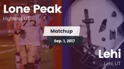 Matchup: Lone Peak vs. Lehi  2017