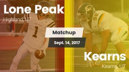 Matchup: Lone Peak vs. Kearns  2017