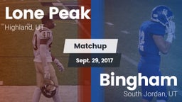 Matchup: Lone Peak vs. Bingham  2017