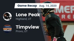 Recap: Lone Peak  vs. Timpview  2020