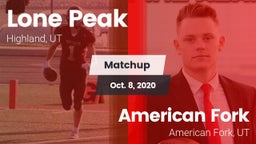 Matchup: Lone Peak vs. American Fork  2020