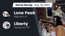 Recap: Lone Peak  vs. Liberty  2022