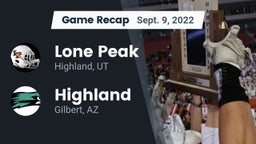 Recap: Lone Peak  vs. Highland  2022
