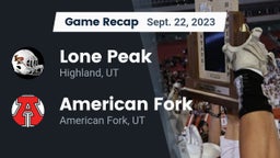 Recap: Lone Peak  vs. American Fork  2023