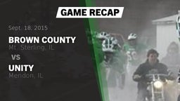 Recap: Brown County  vs. Unity  2015