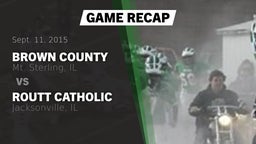 Recap: Brown County  vs. Routt Catholic  2015