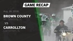 Recap: Brown County  vs. Carrollton  2016