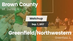 Matchup: Brown County High vs. Greenfield/Northwestern  2017