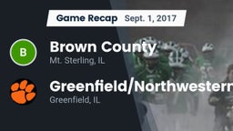 Recap: Brown County  vs. Greenfield/Northwestern  2017