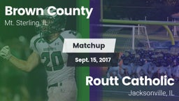 Matchup: Brown County High vs. Routt Catholic  2017