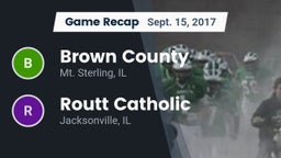 Recap: Brown County  vs. Routt Catholic  2017