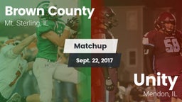 Matchup: Brown County High vs. Unity  2017