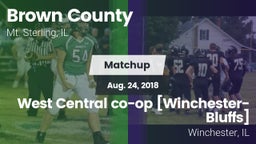 Matchup: Brown County High vs. West Central co-op [Winchester-Bluffs]  2018