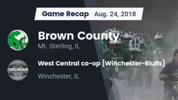 Recap: Brown County  vs. West Central co-op [Winchester-Bluffs]  2018