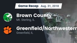 Recap: Brown County  vs. Greenfield/Northwestern  2018