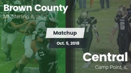 Matchup: Brown County High vs. Central  2018