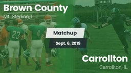 Matchup: Brown County High vs. Carrollton  2019