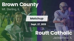 Matchup: Brown County High vs. Routt Catholic  2019