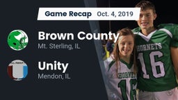 Recap: Brown County  vs. Unity  2019