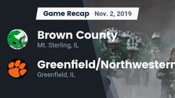 Recap: Brown County  vs. Greenfield/Northwestern  2019