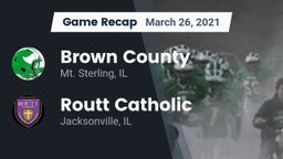Recap: Brown County  vs. Routt Catholic  2021
