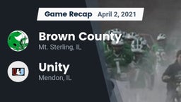 Recap: Brown County  vs. Unity  2021