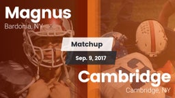 Matchup: Magnus vs. Cambridge  2017