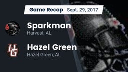 Recap: Sparkman  vs. Hazel Green  2017