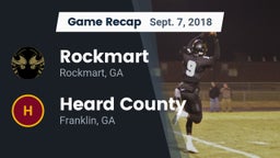 Recap: Rockmart  vs. Heard County  2018